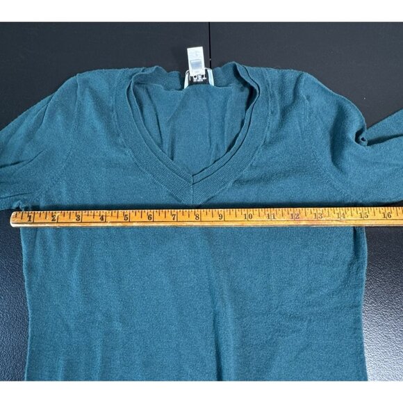ANN‎ TAYLOR LOFT V-Neck Pima Cotton Sweater Women's Small 3/4 sleeve - Picture 3 of 7